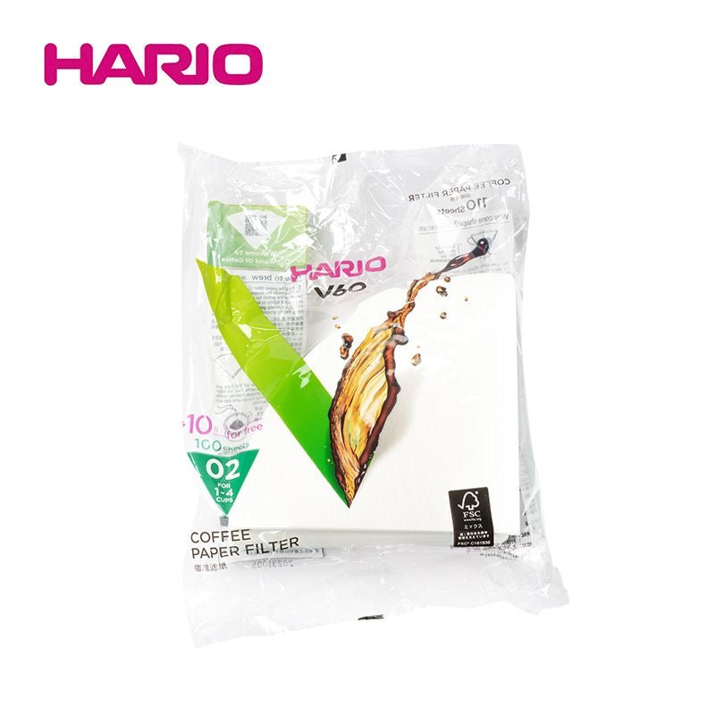 日本入口HARIO咖啡濾紙V60滴漏式錐形手沖咖啡過濾紙01/02號原木100張