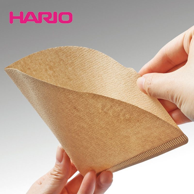 日本入口HARIO咖啡濾紙V60滴漏式錐形手沖咖啡過濾紙01/02號原木100張
