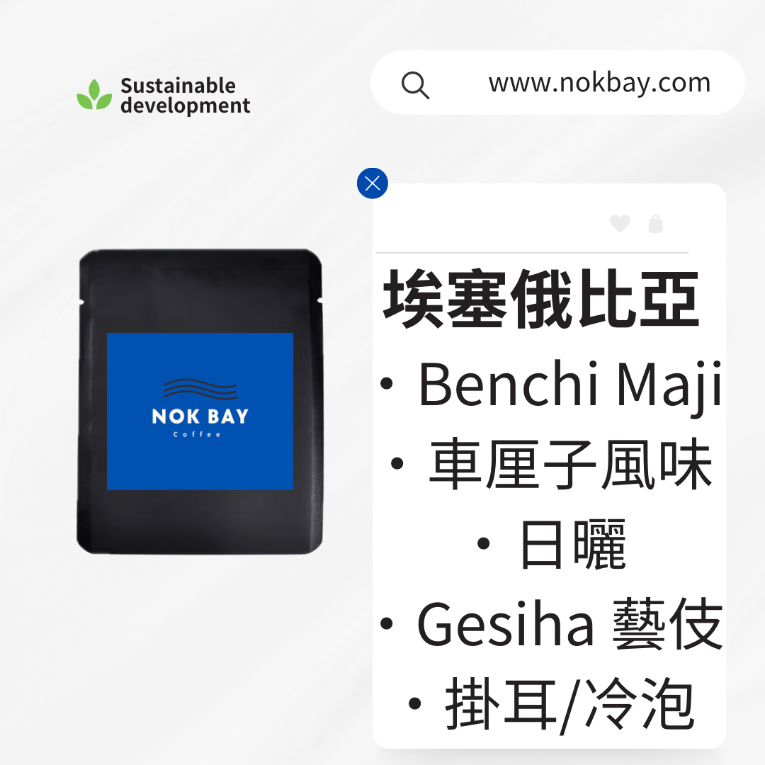 埃賽俄比亞|Benchi Maji|Geisha 藝伎|日曬|車厘子風味|掛耳包|精品咖啡豆|淺烘焙|冷泡袋|