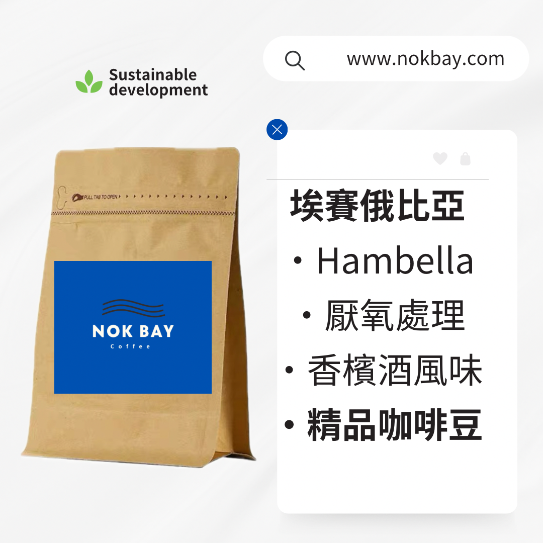 埃賽俄比亞|Hambella|精品咖啡豆|厭氧處理|淺烘焙|香檳風味