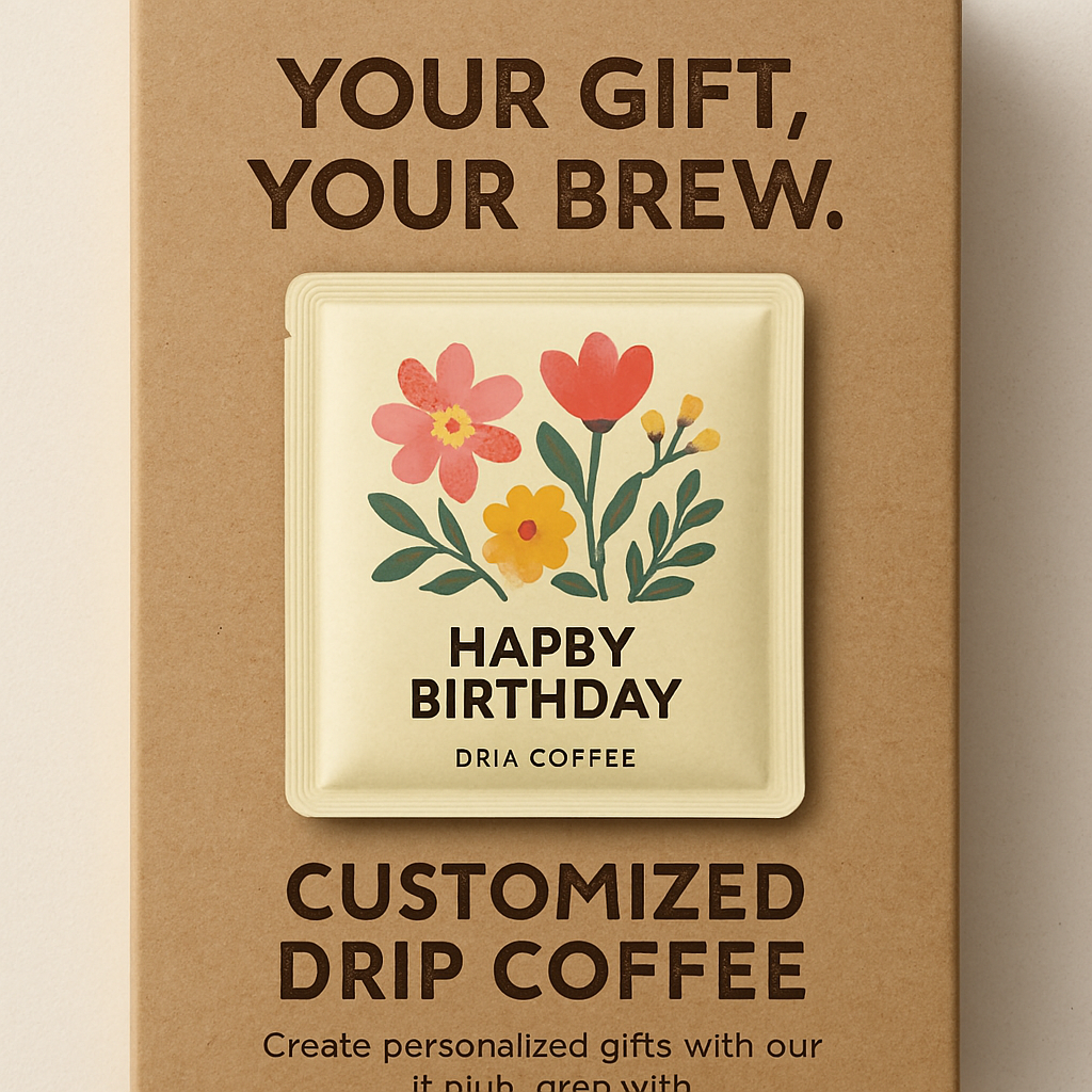 YOUR GIFT, YOUR BREW.

客製化掛耳咖啡禮盒｜專屬設計，送禮首選