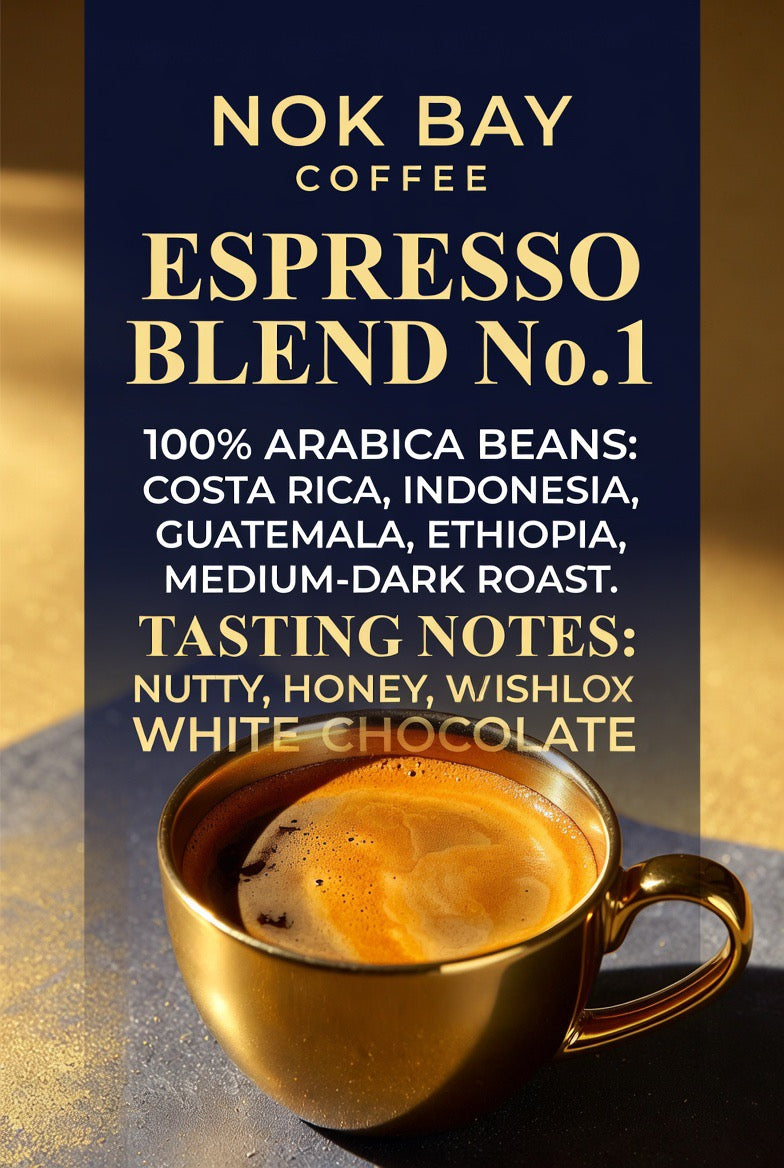 Nok Bay #3 精品拼配意式咖啡豆 中深烘焙 Espresso Blend Arabica 哥斯達黎加 Costa Rica · 印尼 Indonesia · 危地馬拉 Guatemala · 埃塞俄比亞 Ethiopia